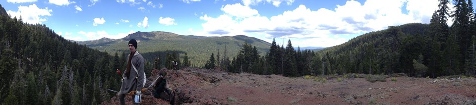 About halfway up on our hike to Eagle Rock. How many Rangers in the picture? :)